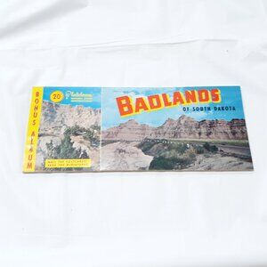 Badlands Of South Dakota Postcard Book Vintage